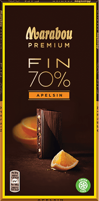Huvudbild Marabou 70% Apelsin