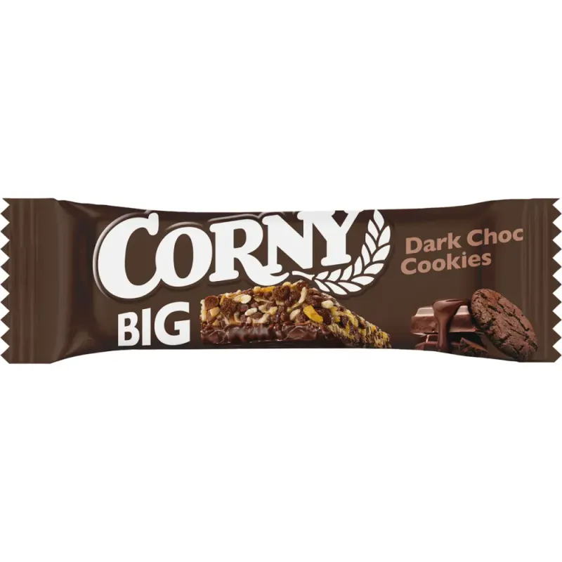 Corny big dark choc cookies