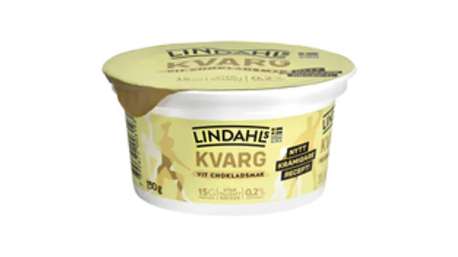 Huvudbild Lindahls Kvarg Vit Choklad